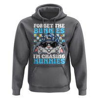 Funny Easter Bunny Forget the Bunnies I’m Chasing Hunnies Hoodie Cool Rabbit with Sunglasses & Hat Humor