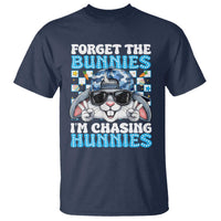 Funny Easter Bunny Forget the Bunnies I’m Chasing Hunnies T Shirt Cool Rabbit with Sunglasses & Hat Humor