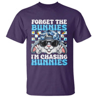 Funny Easter Bunny Forget the Bunnies I’m Chasing Hunnies T Shirt Cool Rabbit with Sunglasses & Hat Humor