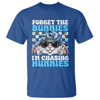 Funny Easter Bunny Forget the Bunnies I’m Chasing Hunnies T Shirt Cool Rabbit with Sunglasses & Hat Humor