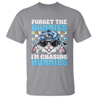 Funny Easter Bunny Forget the Bunnies I’m Chasing Hunnies T Shirt Cool Rabbit with Sunglasses & Hat Humor