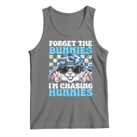 Funny Easter Bunny Forget the Bunnies I’m Chasing Hunnies Tank Top Cool Rabbit with Sunglasses & Hat Humor