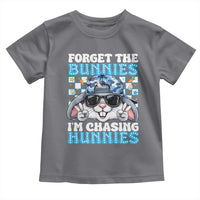 Funny Easter Bunny Forget the Bunnies I’m Chasing Hunnies Toddler T Shirt Cool Rabbit with Sunglasses & Hat Humor