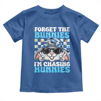 Funny Easter Bunny Forget the Bunnies I’m Chasing Hunnies Toddler T Shirt Cool Rabbit with Sunglasses & Hat Humor