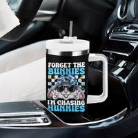 Funny Easter Bunny Forget the Bunnies I’m Chasing Hunnies Tumbler With Handle Cool Rabbit with Sunglasses & Hat Humor