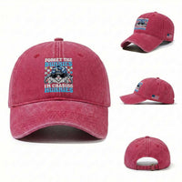 Funny Easter Bunny Forget the Bunnies I’m Chasing Hunnies Washed Cotton Baseball Cap Cool Rabbit with Sunglasses & Hat Humor