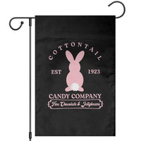 Cottontail Candy Company Vintage Easter Bunny Garden Flag Retro Chocolate and Jellybeans Spring Lovers