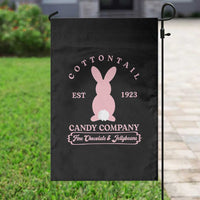 Cottontail Candy Company Vintage Easter Bunny Garden Flag Retro Chocolate and Jellybeans Spring Lovers