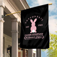 Cottontail Candy Company Vintage Easter Bunny Garden Flag Retro Chocolate and Jellybeans Spring Lovers