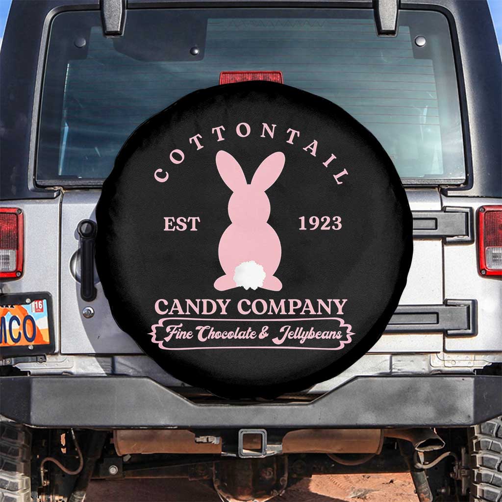 Cottontail Candy Company Vintage Easter Bunny Spare Tire Cover Retro Chocolate and Jellybeans Spring Lovers