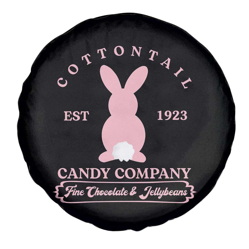 Cottontail Candy Company Vintage Easter Bunny Spare Tire Cover Retro Chocolate and Jellybeans Spring Lovers