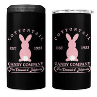 Cottontail Candy Company Vintage Easter Bunny 4 in 1 Can Cooler Tumbler Retro Chocolate and Jellybeans Spring Lovers