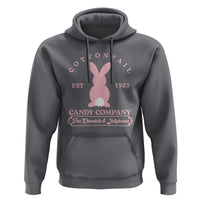 Cottontail Candy Company Vintage Easter Bunny Hoodie Retro Chocolate and Jellybeans Spring Lovers