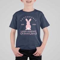 Cottontail Candy Company Vintage Easter Bunny T Shirt For Kid Retro Chocolate and Jellybeans Spring Lovers