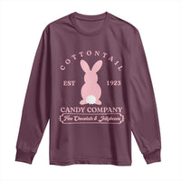 Cottontail Candy Company Vintage Easter Bunny Long Sleeve Shirt Retro Chocolate and Jellybeans Spring Lovers