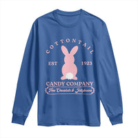 Cottontail Candy Company Vintage Easter Bunny Long Sleeve Shirt Retro Chocolate and Jellybeans Spring Lovers