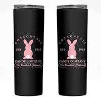 Cottontail Candy Company Vintage Easter Bunny Skinny Tumbler Retro Chocolate and Jellybeans Spring Lovers
