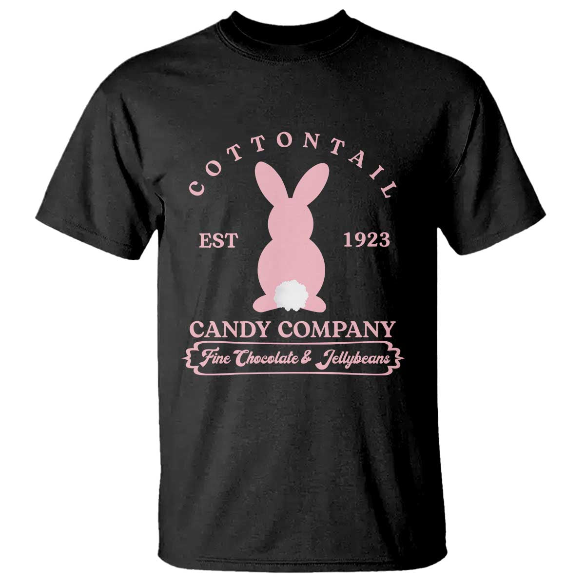 Cottontail Candy Company Vintage Easter Bunny T Shirt Retro Chocolate and Jellybeans Spring Lovers