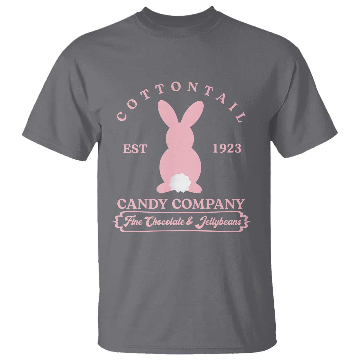 Cottontail Candy Company Vintage Easter Bunny T Shirt Retro Chocolate and Jellybeans Spring Lovers