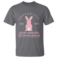 Cottontail Candy Company Vintage Easter Bunny T Shirt Retro Chocolate and Jellybeans Spring Lovers