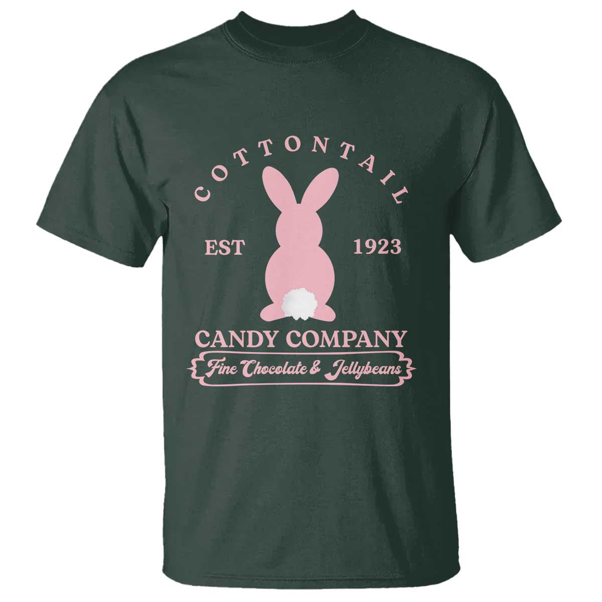 Cottontail Candy Company Vintage Easter Bunny T Shirt Retro Chocolate and Jellybeans Spring Lovers