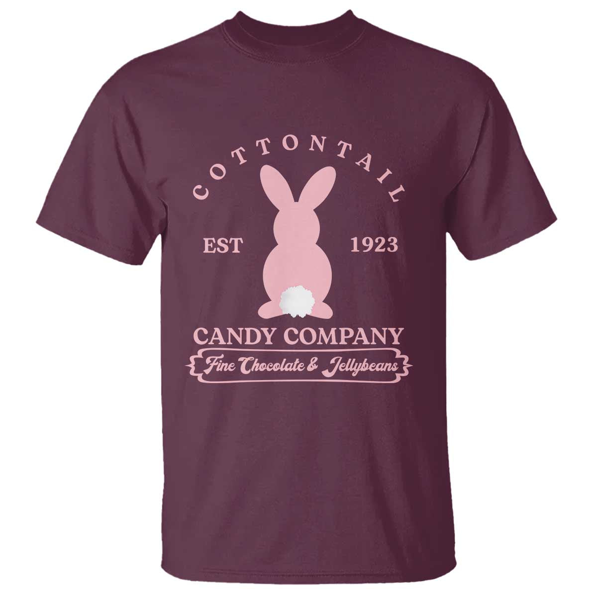 Cottontail Candy Company Vintage Easter Bunny T Shirt Retro Chocolate and Jellybeans Spring Lovers