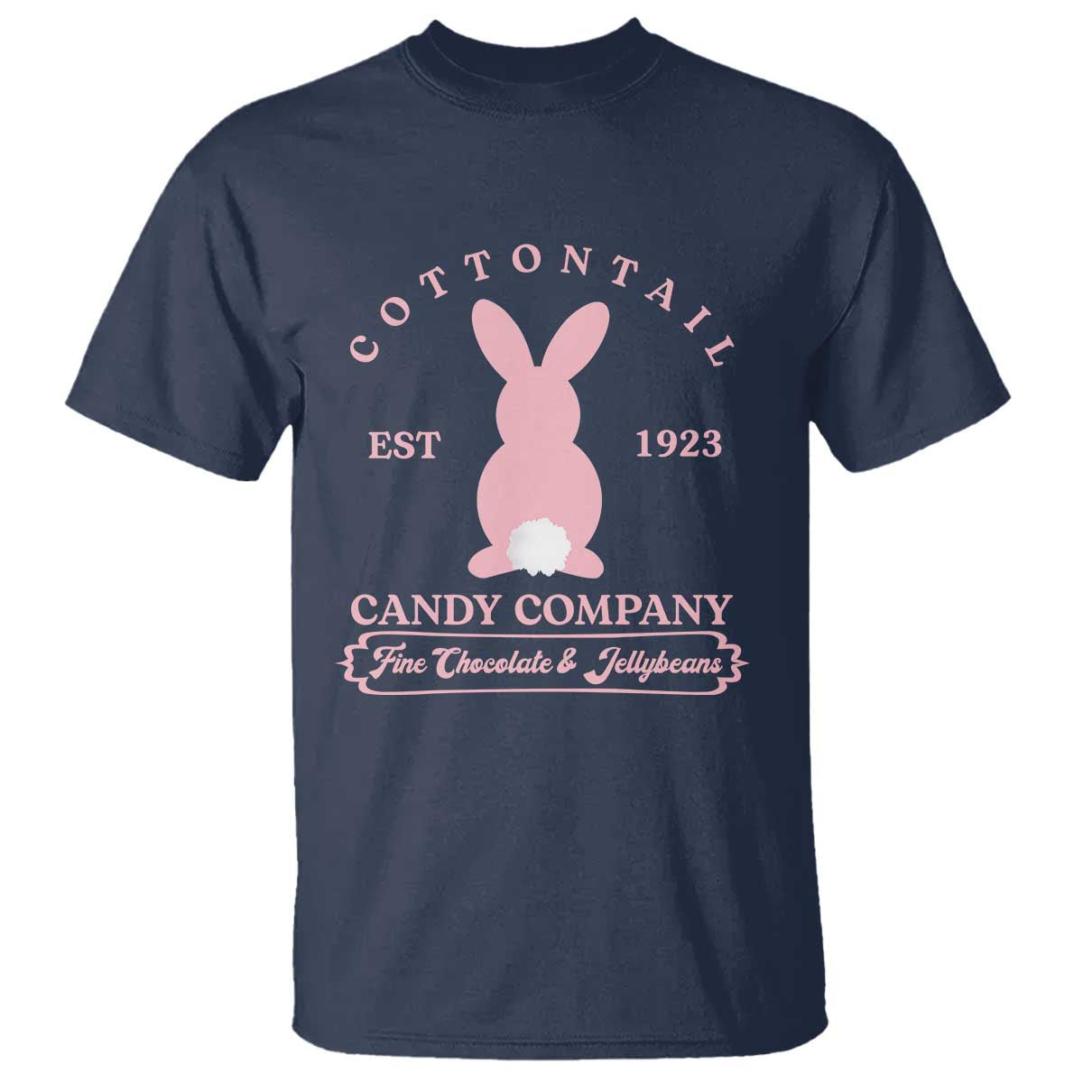 Cottontail Candy Company Vintage Easter Bunny T Shirt Retro Chocolate and Jellybeans Spring Lovers