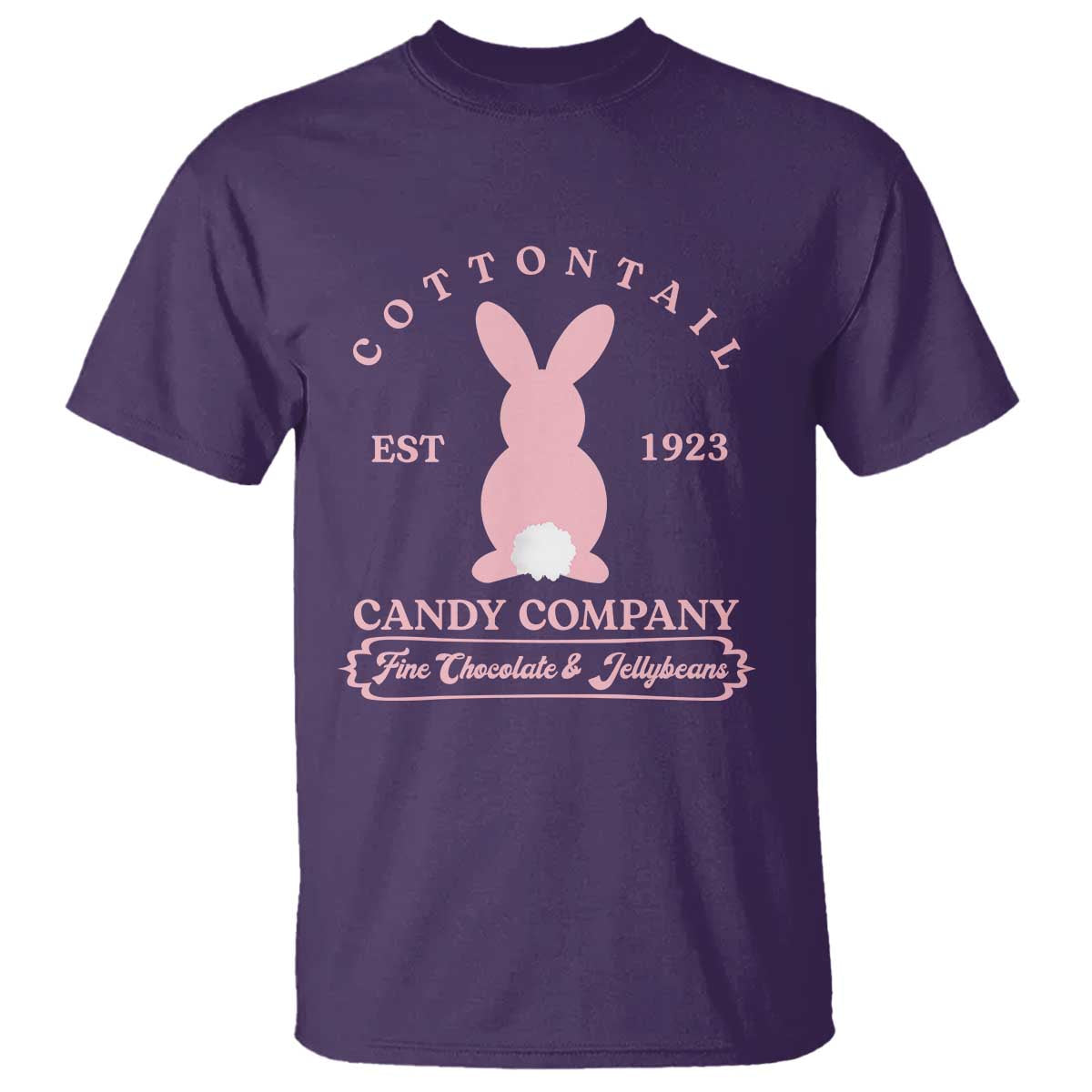 Cottontail Candy Company Vintage Easter Bunny T Shirt Retro Chocolate and Jellybeans Spring Lovers