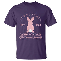 Cottontail Candy Company Vintage Easter Bunny T Shirt Retro Chocolate and Jellybeans Spring Lovers