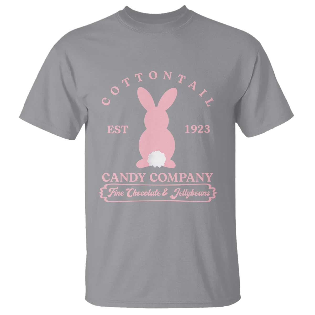 Cottontail Candy Company Vintage Easter Bunny T Shirt Retro Chocolate and Jellybeans Spring Lovers