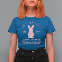 Cottontail Candy Company Vintage Easter Bunny T Shirt For Women Retro Chocolate and Jellybeans Spring Lovers