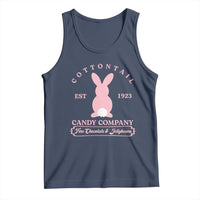 Cottontail Candy Company Vintage Easter Bunny Tank Top Retro Chocolate and Jellybeans Spring Lovers