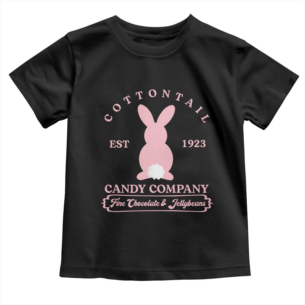 Cottontail Candy Company Vintage Easter Bunny Toddler T Shirt Retro Chocolate and Jellybeans Spring Lovers