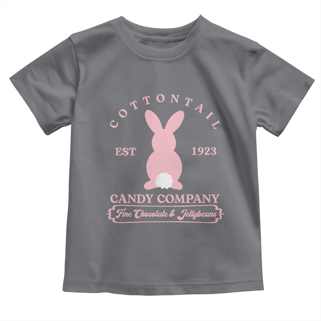 Cottontail Candy Company Vintage Easter Bunny Toddler T Shirt Retro Chocolate and Jellybeans Spring Lovers