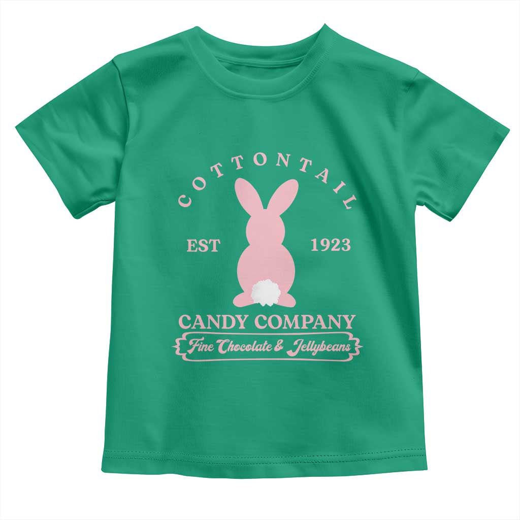Cottontail Candy Company Vintage Easter Bunny Toddler T Shirt Retro Chocolate and Jellybeans Spring Lovers