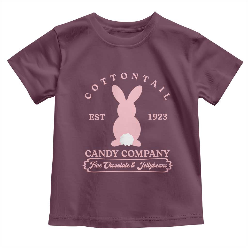 Cottontail Candy Company Vintage Easter Bunny Toddler T Shirt Retro Chocolate and Jellybeans Spring Lovers