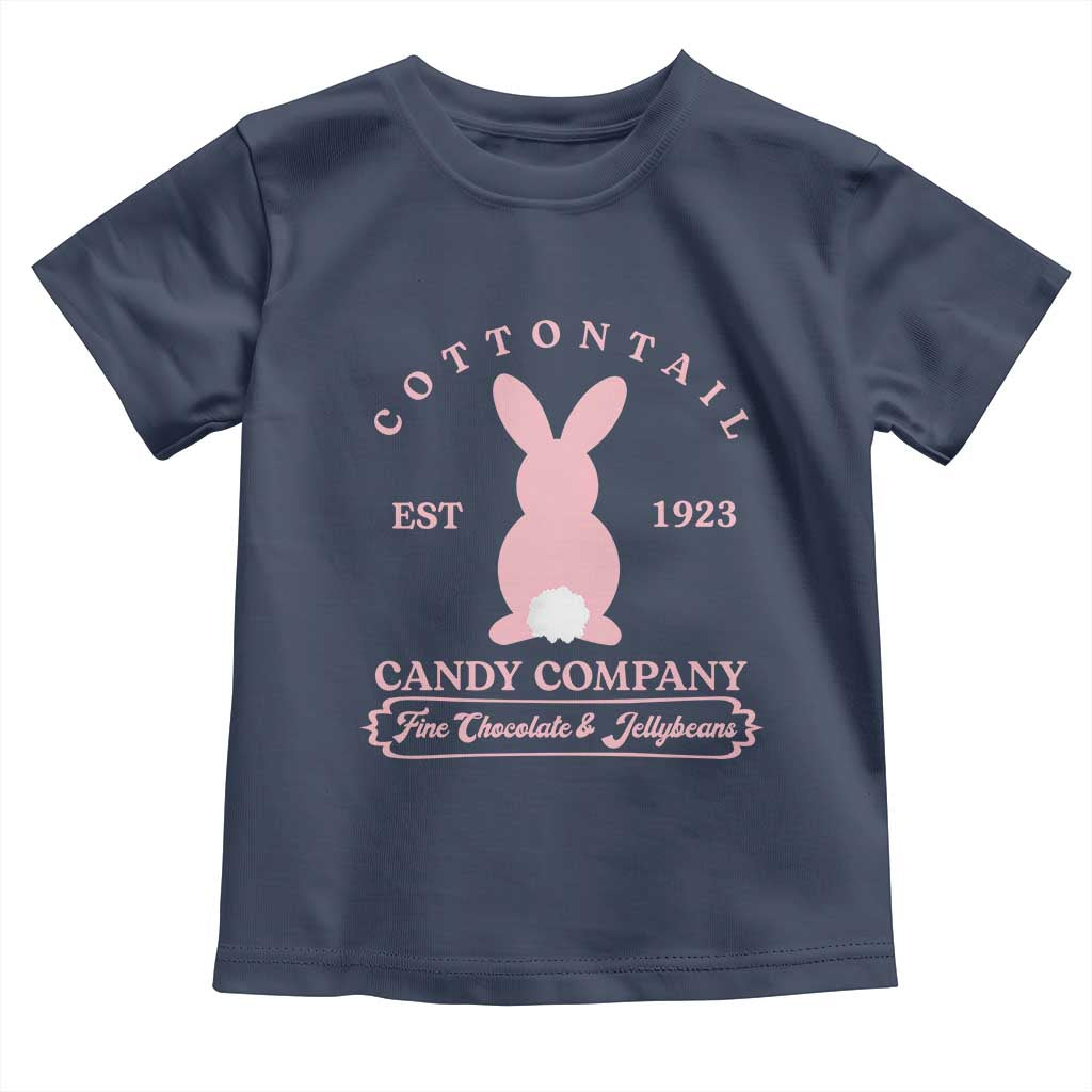 Cottontail Candy Company Vintage Easter Bunny Toddler T Shirt Retro Chocolate and Jellybeans Spring Lovers