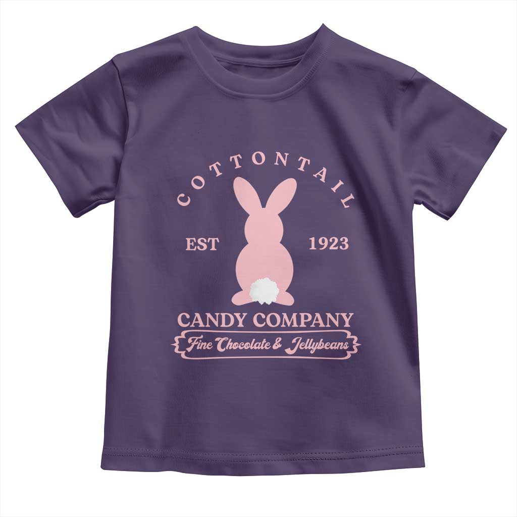 Cottontail Candy Company Vintage Easter Bunny Toddler T Shirt Retro Chocolate and Jellybeans Spring Lovers