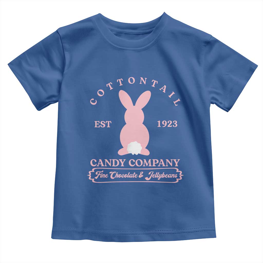 Cottontail Candy Company Vintage Easter Bunny Toddler T Shirt Retro Chocolate and Jellybeans Spring Lovers