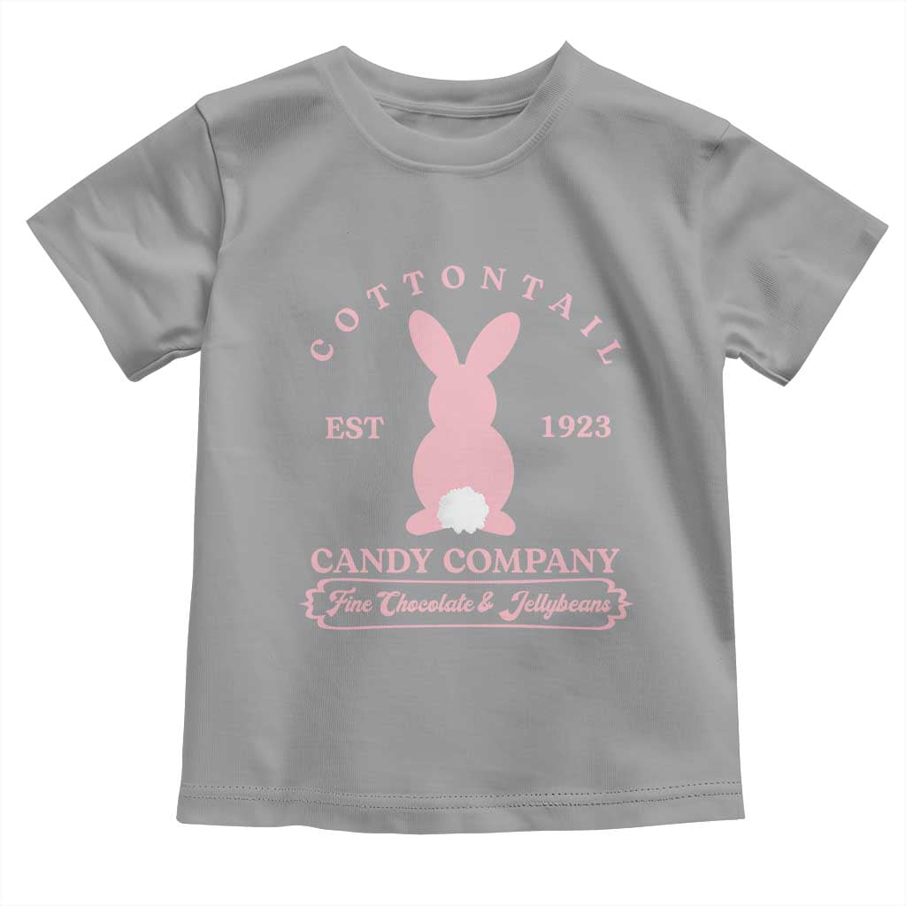 Cottontail Candy Company Vintage Easter Bunny Toddler T Shirt Retro Chocolate and Jellybeans Spring Lovers