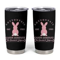 Cottontail Candy Company Vintage Easter Bunny Tumbler Cup Retro Chocolate and Jellybeans Spring Lovers