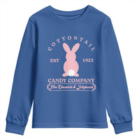 Cottontail Candy Company Vintage Easter Bunny Youth Sweatshirt Retro Chocolate and Jellybeans Spring Lovers