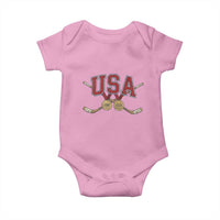 USA Ice Hockey Pride 1980 to 2026 Legacy Baby Onesie Patriotic American Champions