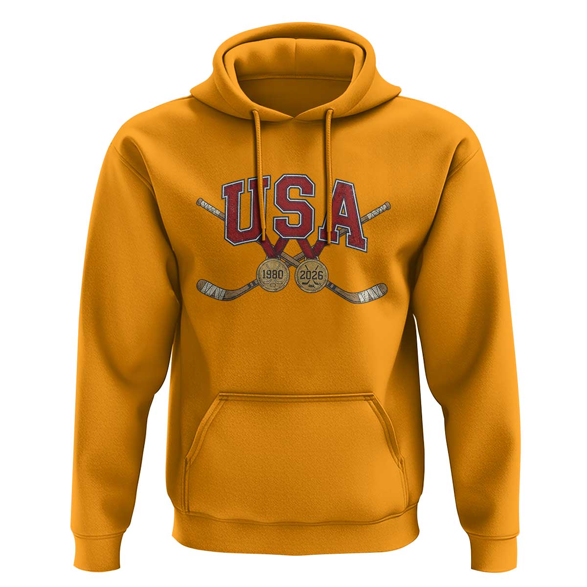 USA Ice Hockey Pride 1980 to 2026 Legacy Hoodie Patriotic American Champions