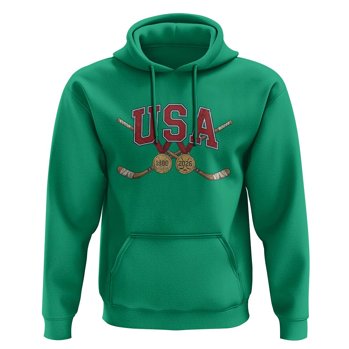 USA Ice Hockey Pride 1980 to 2026 Legacy Hoodie Patriotic American Champions