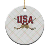 USA Ice Hockey Pride 1980 to 2026 Legacy Ceramic Ornament Patriotic American Champions