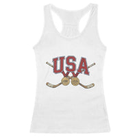 USA Ice Hockey Pride 1980 to 2026 Legacy Racerback Tank Top Patriotic American Champions