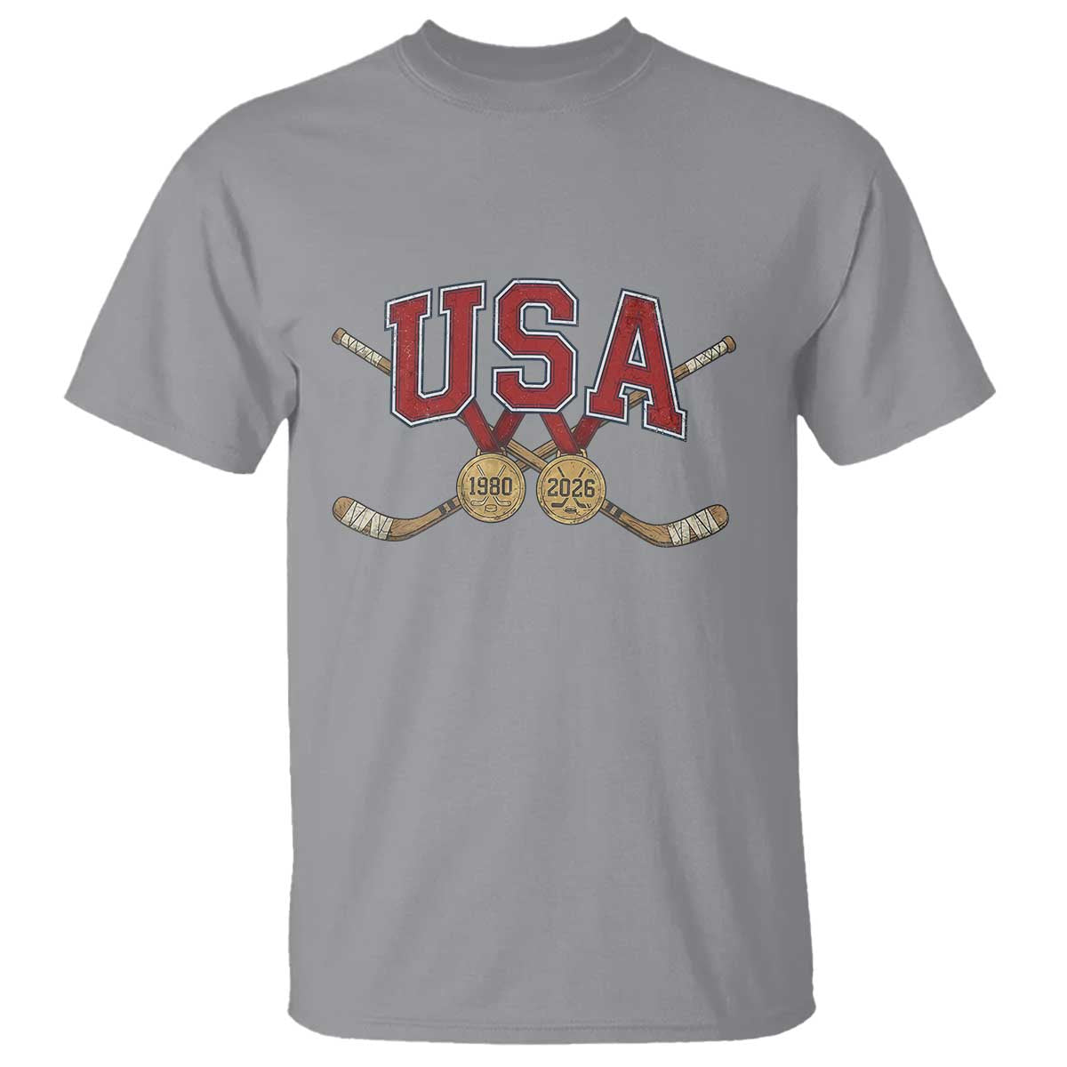 USA Ice Hockey Pride 1980 to 2026 Legacy T Shirt Patriotic American Champions