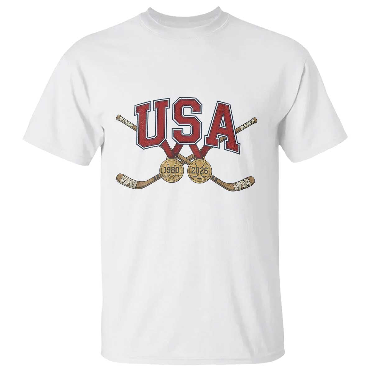 USA Ice Hockey Pride 1980 to 2026 Legacy T Shirt Patriotic American Champions