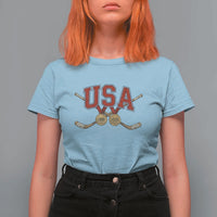 USA Ice Hockey Pride 1980 to 2026 Legacy T Shirt For Women Patriotic American Champions